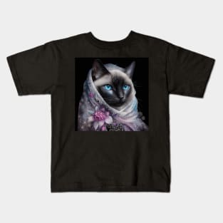 Modest Burmese Cat Kids T-Shirt